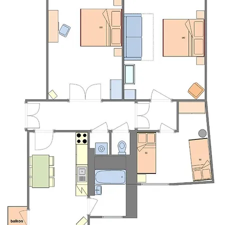 For Celebrations Spacious 3bdr With Balcony Apartament Praga
